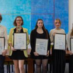 Nagrodzeni studenci koreanistyki: Marek Rosiak, Jadwiga Lorek, Natalia Yemelianova, Zofia Wiktor, Amelia Gołębiowska.