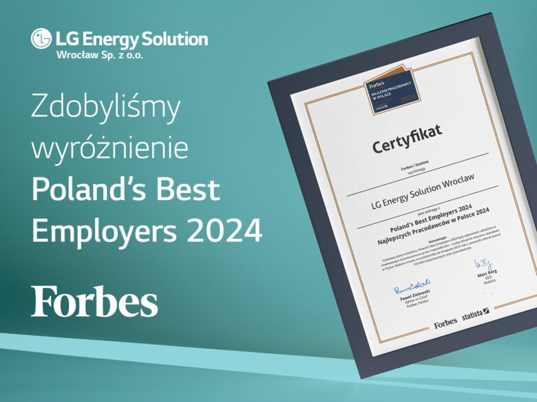 LG Energy Solution Wrocław z wyróżnieniem “Poland’s Best Employers 2024”